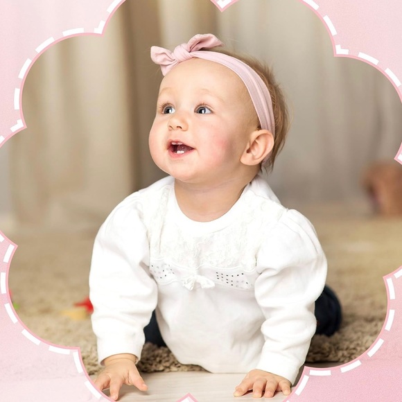 Starting Out Accessories 3 Pack Soft Bow Headband Set for Baby Girl. - Picture 3 of 11